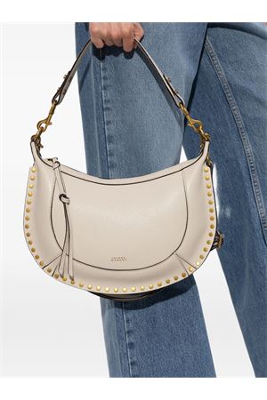 Borsa a spalla Naoko in pelle di vitello bianco crema ISABEL MARANT | PP0001FAD1C04M20CK